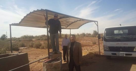 صور.. صيانة محطة مياه وبناء مسجد بقرية أسمنت بالداخلة بتكلفة مليون جنيه