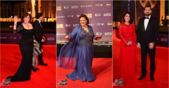5 إطلالات لـ"أم العروسة" من فساتين النجمات بافتتاح مهرجان القاهرة السينمائى
