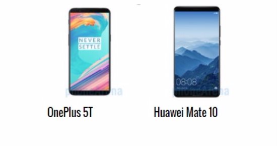 إيه الفرق.. أبرز الاختلافات بين هاتفى OnePlus 5T وهواوى Mate 10