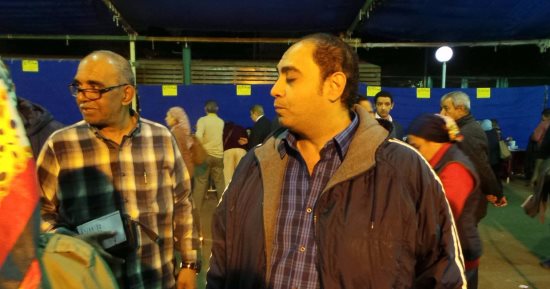 خالد لطيف وشوقى غريب يدليان بصوتيهما فى انتخابات الصيد