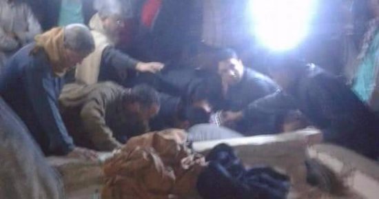 صور.. تشييع جنازة مدير مدرسة فى أحداث الروضة بمسقط رأسه فى الفيوم