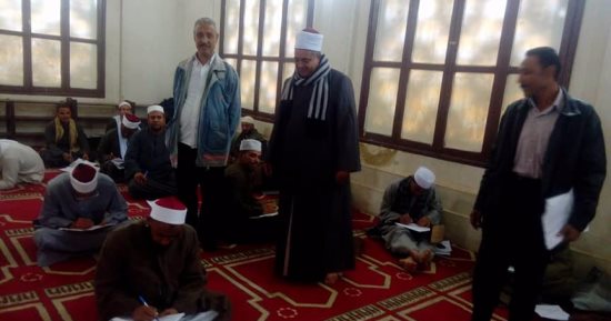 وكيل أوقاف أسيوط يتفقد لجان  امتحانات الأئمة