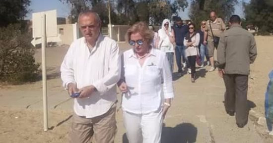 وفد إسبانى يزور "تونا الجبل" لزيارة المعالم الأثرية بالمنيا