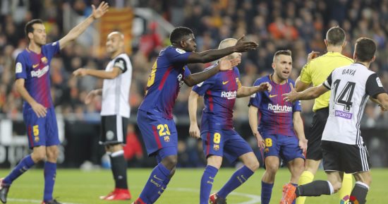 شاهد.. شوط سلبى بين برشلونة وفالنسيا فى قمة الدوري الإسباني