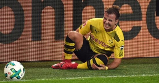 بوروسيا دورتموند يفتقد خدمات نجمه ماريو جوتزه 6 أسابيع للإصابة 