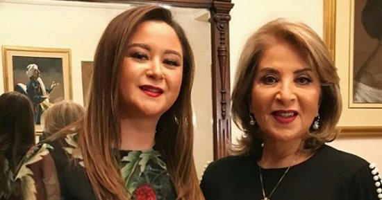 مى نور الشريف تحتفل بعيد ميلاد والدتها بوسى على طريقتها الخاصة