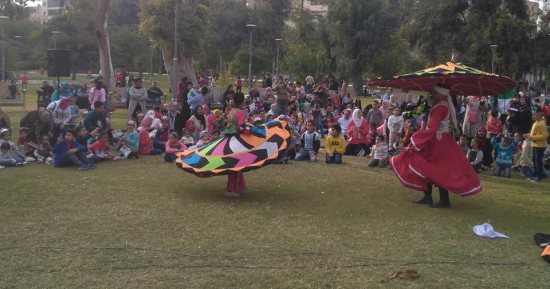 صور.. عروض "تنورة" لفرقة الغربية للفنون بمركز الطفل للإبداع والحضارة