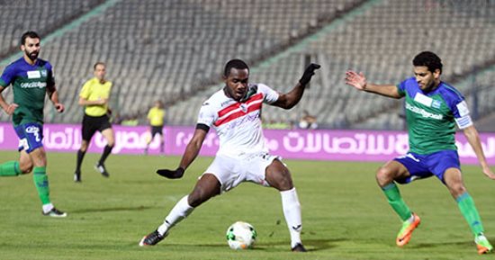 المقاصة يكمل مباراته أمام الزمالك بـ10 لاعبين بعد طرد "وحيد" (صور)