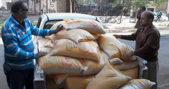 سرقة 35 طن أرز تموينى من مخازن الشركة المصرية بالفيوم