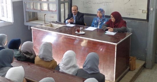 "التحصيل الدراسى والتغذية السليمة" قافلة جامعة المنوفية لمدرسة بالمحافظة