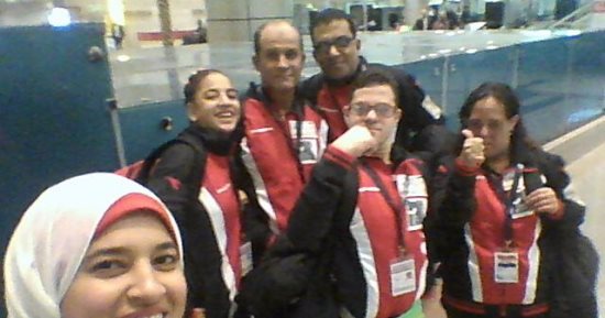 صور.. منتخب السباحة للإعاقات الذهنية يتجه للمكسيك للمشاركة ببطولة العالم