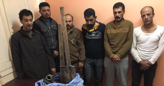 تفاصيل ضبط مسجل خطر و6 أشخاص أثناء تنقيبهم عن الآثار بالشرقية