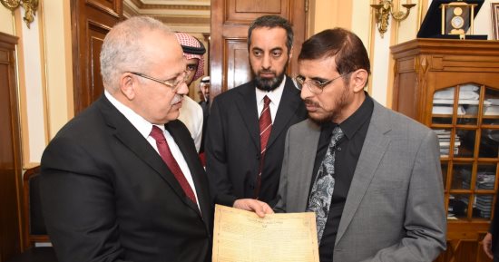 صور.. عثمان الخشت يلتقى رئيس المركز الوطنى للقياس بالسعودية