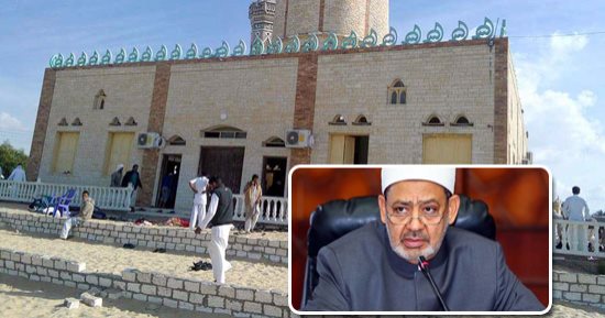 ننشر نص كلمة شيخ الأزهر من مسجد الروضة بمدينة بئر العبد 