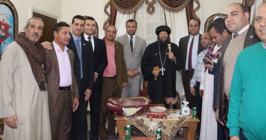الإنبا لوكاس خلال لقاء حزب مستقبل وطن بأسيوط: مصر أقوى من الإرهاب (صور)