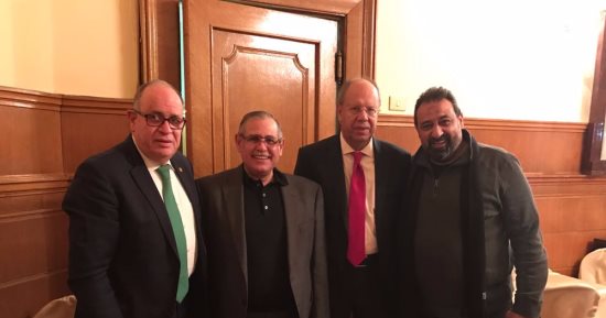 بالصور.. وفد المنتخب والجبلاية يلبى دعوة السفير المصرى فى روسيا