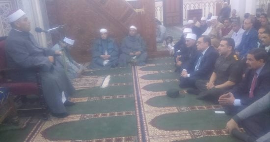 محافظ الفيوم يشهد الاحتفال بذكرى المولد النبوى الشريف