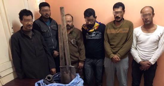 حبس 7 أشخاص لتنقيبهم عن الآثار بمنطقة أثرية بأبو كبير واستخراج قطعة أثرية