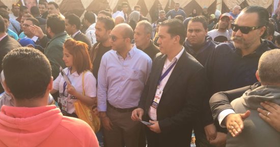 هانى العتال والشناوى يدعمان الأيوبى فى انتخابات الترسانة.. "صور"