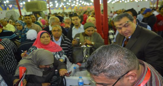 غلق التصويت فى انتخابات الأهلى.. واقتصار الاقتراع على المتواجد داخل الخيمة
