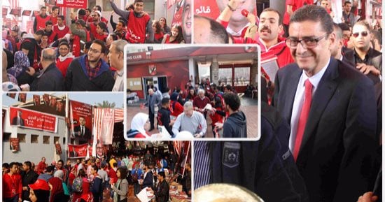 صور.. الأهلى ينتخب.. أعضاء النادى يختارون رئيسا جديدا للقلعة الحمراء