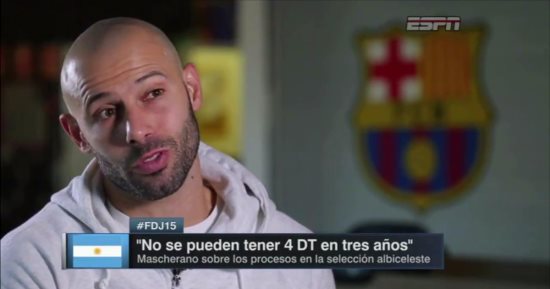 ماسكيرانو يعلن موعد اعتزاله دوليا ورحيله عن برشلونة