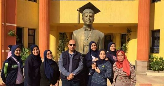 صور.. تصعيد مشاريع 6 طلاب فى مسابقة ISEF و 3 فى تنس الطاولة بكفر الشيخ