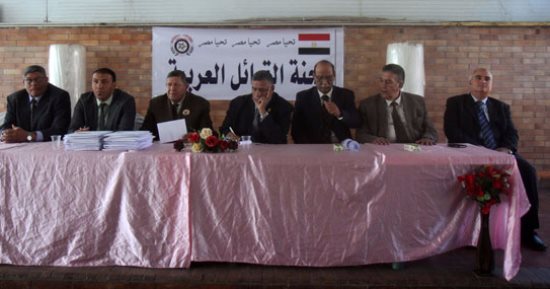 صور.. القبائل العربية: نستهدف جمع 100 ألف استمارة "علشان تبنيها" لدعم الرئيس