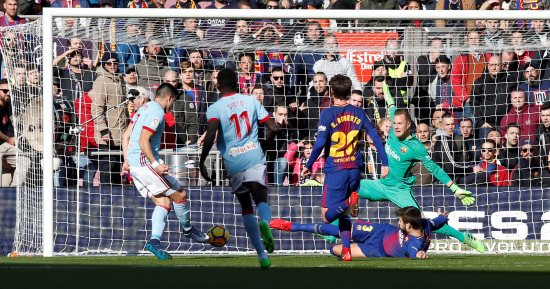 فيديو.. سيلتا فيجو يتعادل أمام برشلونة قبل دقائق على نهاية المباراة