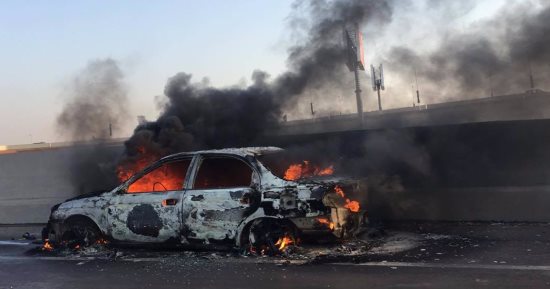 ‏إخماد حريق اشتعل فى سيارة ملاكى بنفق الأزهر دون إصابات