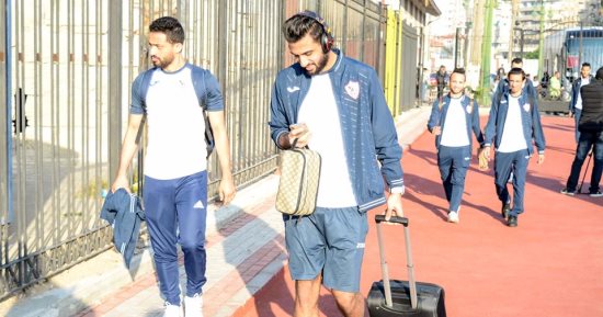 الزمالك يصل استاد الإسكندرية لمواجهة الرجاء فى الدورى.. (صور)