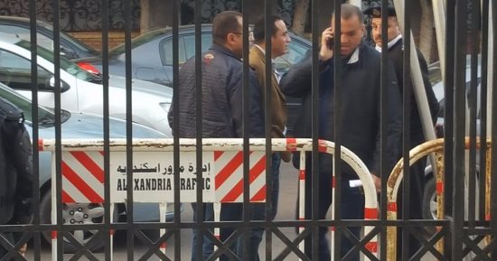 تشديدات أمنية باستاد الإسكندرية قبل مباراة الزمالك والرجاء