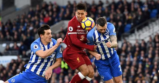 ليفربول يتفوق على برايتون بهدفين فى دقيقتين