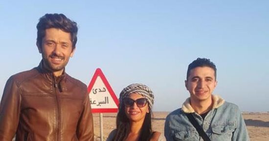 صورة من كواليس فيلم "اطلعولى برة" لـ كريم محمود عبد العزيز