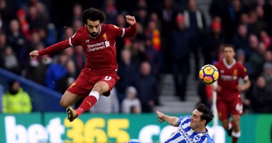 محمد صلاح يحقق رقماً مميزاً فى مباراة ليفربول وبرايتون