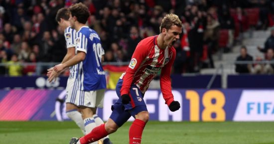 فيديو.. جريزمان يقود أتلتيكو مدريد لفوز قاتل على سوسيداد بالدورى الإسبانى