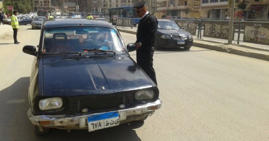 تحرير 1376 مخالفة متنوعة خلال حملة مرورية بالإسماعيلية