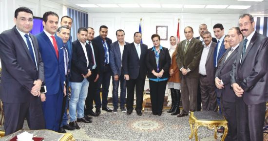 محافظ البحيرة تلتقى المجلس الجديد لنادى دمنهور لمناقشة مطالبهم