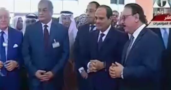 الرئيس السيسي يصل مقر انعقاد مؤتمر القاهرة الدولى للاتصالات