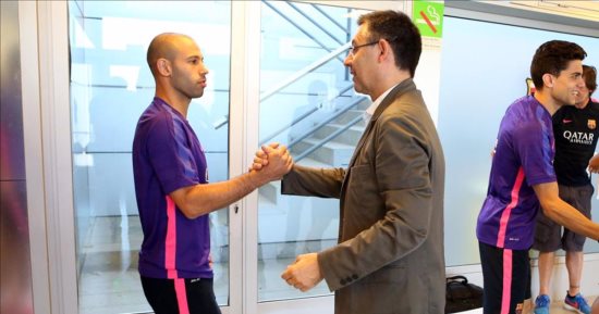 ماسكيرانو يضغط على برشلونة من أجل الرحيل.. تعرف على السبب 