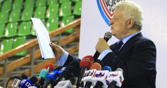 مرتضى منصور يعلن فى بيان رفض وجود "العتال" بمجلس الزمالك