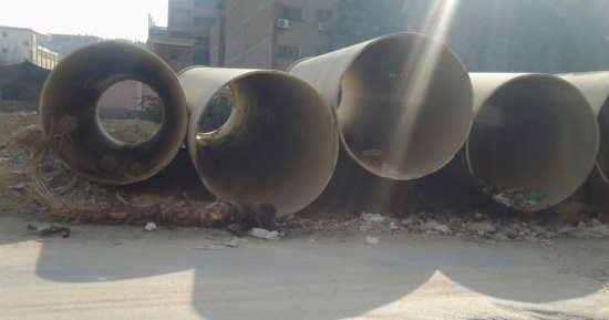 صور.. شكوى من ترك مدخل زهراء المعادى بلا تمهيد بعد حفر مواسير الصرف الصحى