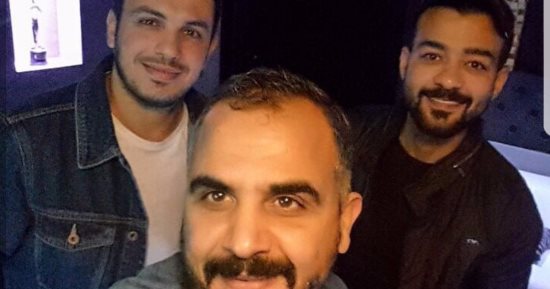 هيثم شاكر ينشر صورة مع وليد سعد والموزع أحمد إبراهيم داخل الاستوديو