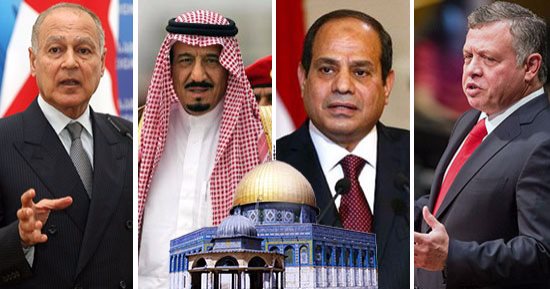 عواصم العرب تنتفض للدفاع عن عروبة القدس.. السيسي يحذر من نقل سفارة واشنطن إلى المدينة المحتلة.. ويؤكد: خطوة تقوض فرص السلام.. والملك سلمان: استفزاز لمشاعر المسلمين حول العالم.. والعاهل الأردنى: احذروا العواقب