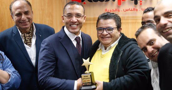 صور.. "اليوم السابع" يكرم المخرج خالد جلال وأبطال "سلم نفسك"