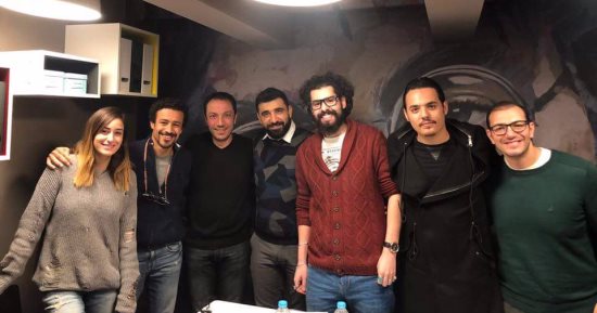 طارق لطفى وأحمد داوود وأمينة خليل يصورون أفيشات "122" بأستوديو مصر