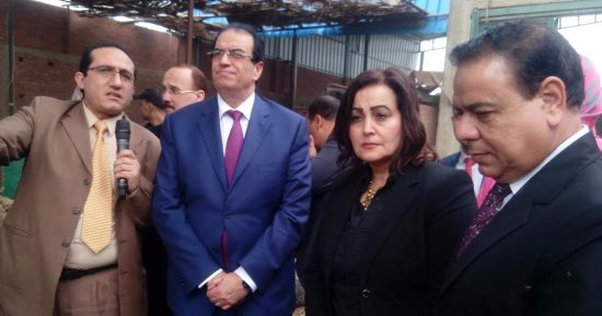 نائب وزير الزراعة تزور مزرعة تسمين ماشية بالدقهلية