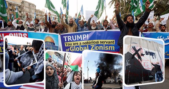 "عربية" بكل لغات أهل الأرض.. العالم ينتفض دفاعا عن القدس والأقصى.. الفلسطينيون يخرجون فى مسيرات حاشدة رفضا لقرار ترامب.. وإصابة العشرات بالرصاص الحى والمطاطى.. والجهاد الإسلامى يدعو للتعجيل بالمصالحة الفلسطينية