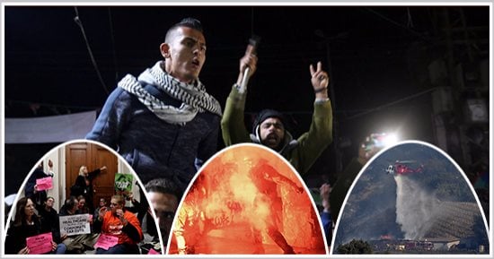 صور.. العالم هذا الصباح.. انتفاضة عالمية ضد الاعتراف بالقدس عاصمة لإسرائيل.. الحرائق تجتاح كاليفورنيا وسط محاولات لإخمادها.. اشتباكات عنيفة بين شرطة اليونان ومحتجين بأثينا.. وأمريكا تعتقل معارضين لقانون الضرائب