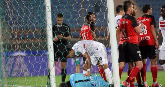 فيديو.. "جمال" الحدود يهدد مرمى الزمالك بضربة رأس